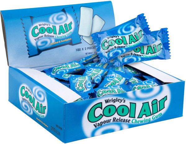 Cool Air Chewing Gum Jar 58.4g Mint, Honey & Lemon Flavor - Image 4
