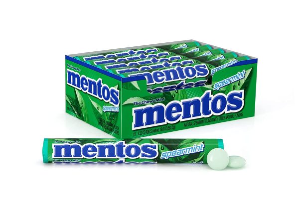 Mentos Chewy Candy Box 475.2g x16 Rolls Mint - Image 4