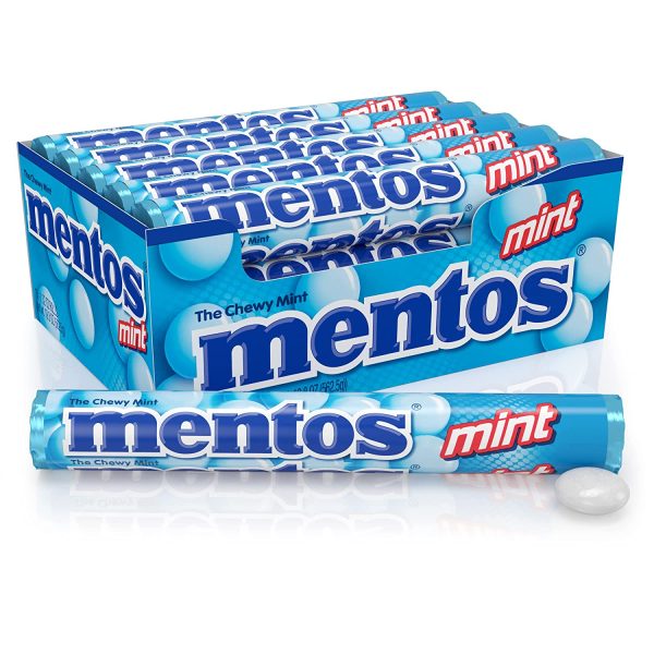 Mentos Chewy Candy Box 475.2g x16 Rolls Mint - Image 2