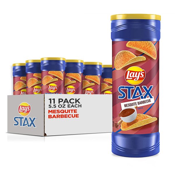 LAY’S STAX BBQ POTATO CHIPS SNACK 160G - Image 2