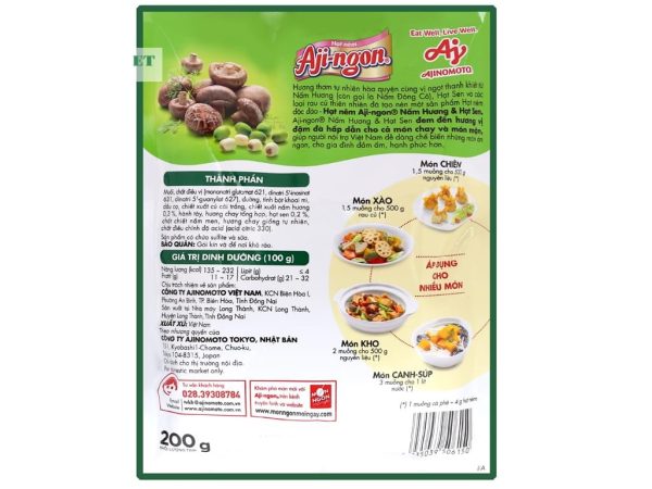 Aji Ngon Seasoning Culinary Mushroom Bag 200g - Image 2