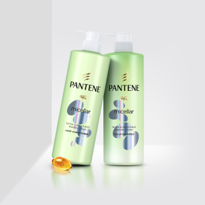 Pantene Shampoo Bottle Detox & Moisturize Waterlily Extract