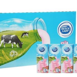 Dutch Lady UHT Strawberry Flavored Milk Box 180ml