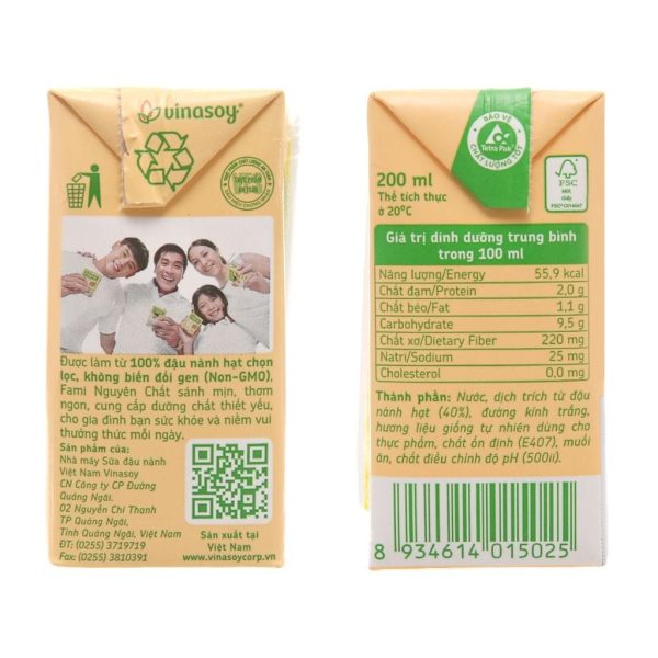 FAMI Soya Milk Box 200ml x36 - Image 3