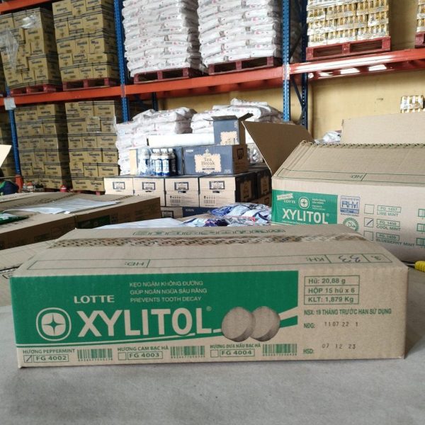 Lotte Xylitol Chewing Gum Pepermint 20.88g x 90 Sticks - Image 4