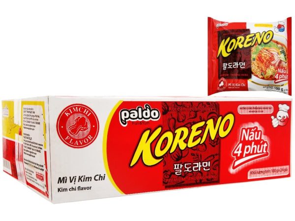 Koreno Instant Noodles Kimchi Bag 100g x24
