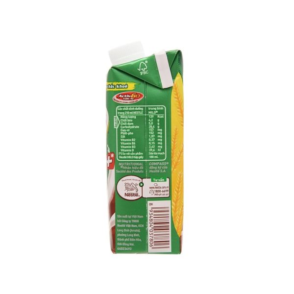 Milo UHT Chocolate Milk 210g Low Sugar Screw Cap - Image 4