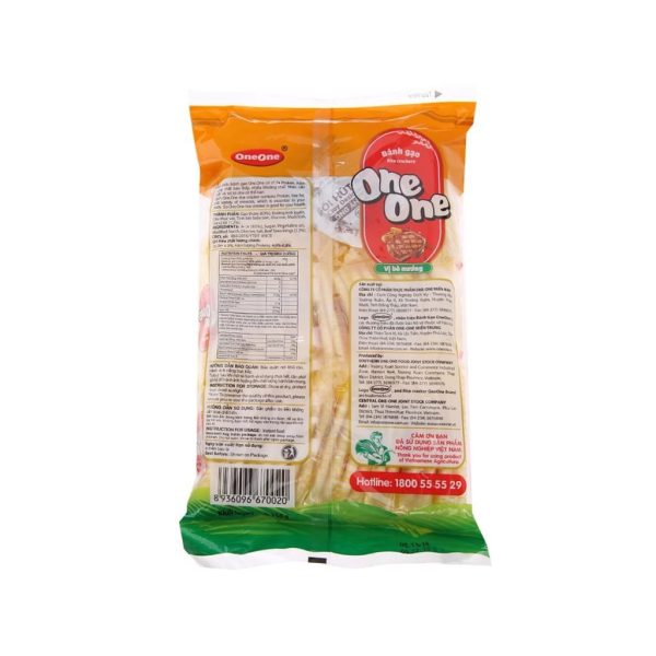 One One Rice Cracker Bag 150g BBQ Beef Steak Flavour - Image 2