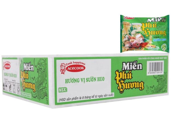 Phu Huong Instant Vermicelli Bag 58g Beef Pork x24