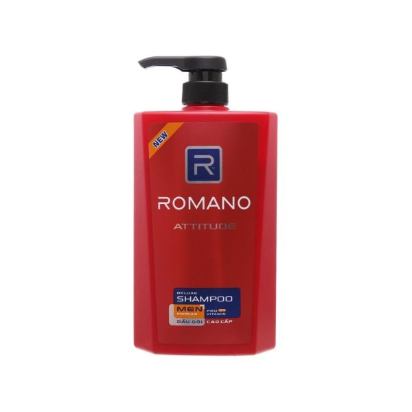 Romano Shampoo Bottle 650ml Attitude Deluxe Pro - Image 3