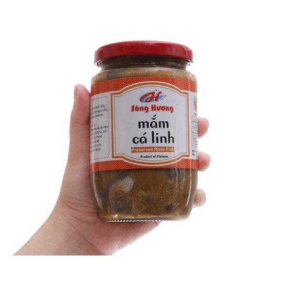 Song Huong Salted Fish Jar 400g Linh Fish x24 - Image 2