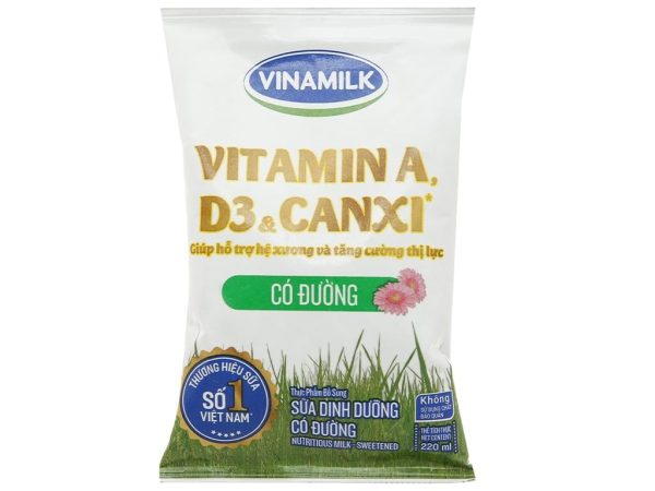 Vinamilk UHT Sweeten Fresh Milk Bag 220ml - Image 2