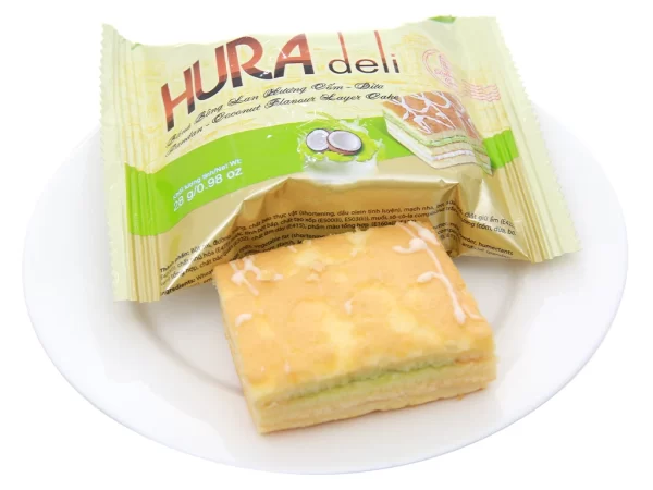 Hura Deli Sponge Cake 336g Pandan Coconut Flavour