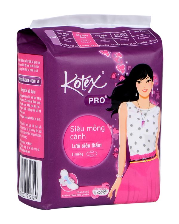 Kotex Sanitary Pad Block 8 Super Soft Thin Wings x48 - Image 4