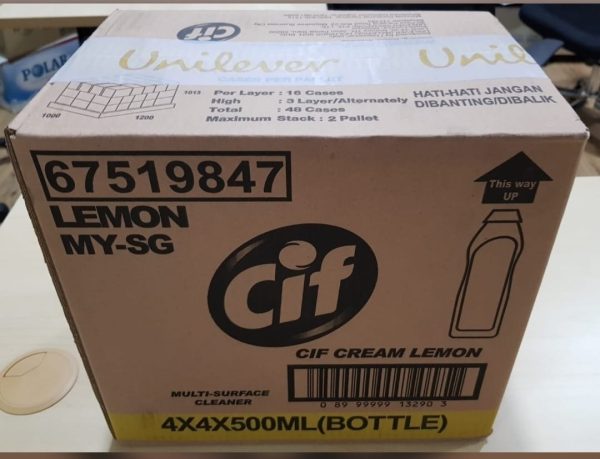 Cif Multi Purpose Cleaner Cream Lemon Bottle 690ml (VN) - Image 4