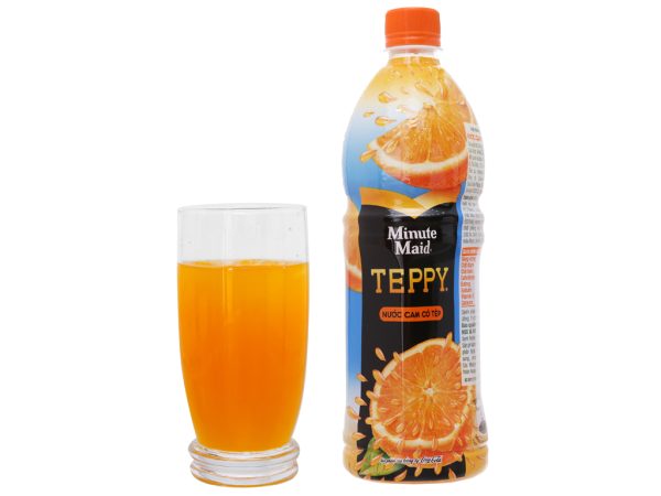Teppy Juice Drinks Bottle 327ml Orange - Image 4