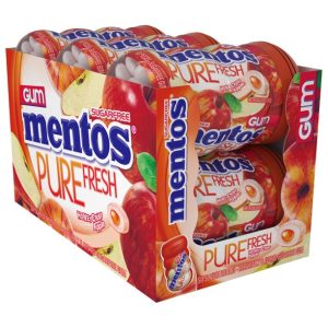 Mentos Pure Fresh Mint Chewing Gum Jar 61.25g Sugar Free