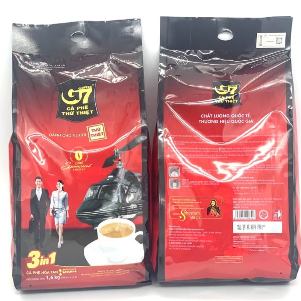 Trung Nguyen G7 Coffe Box 160g 2 in 1 15 Sachets x24