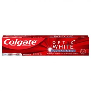 Colgate Optic White Advanced Teeth Whitening Toothpaste, Sparkling White